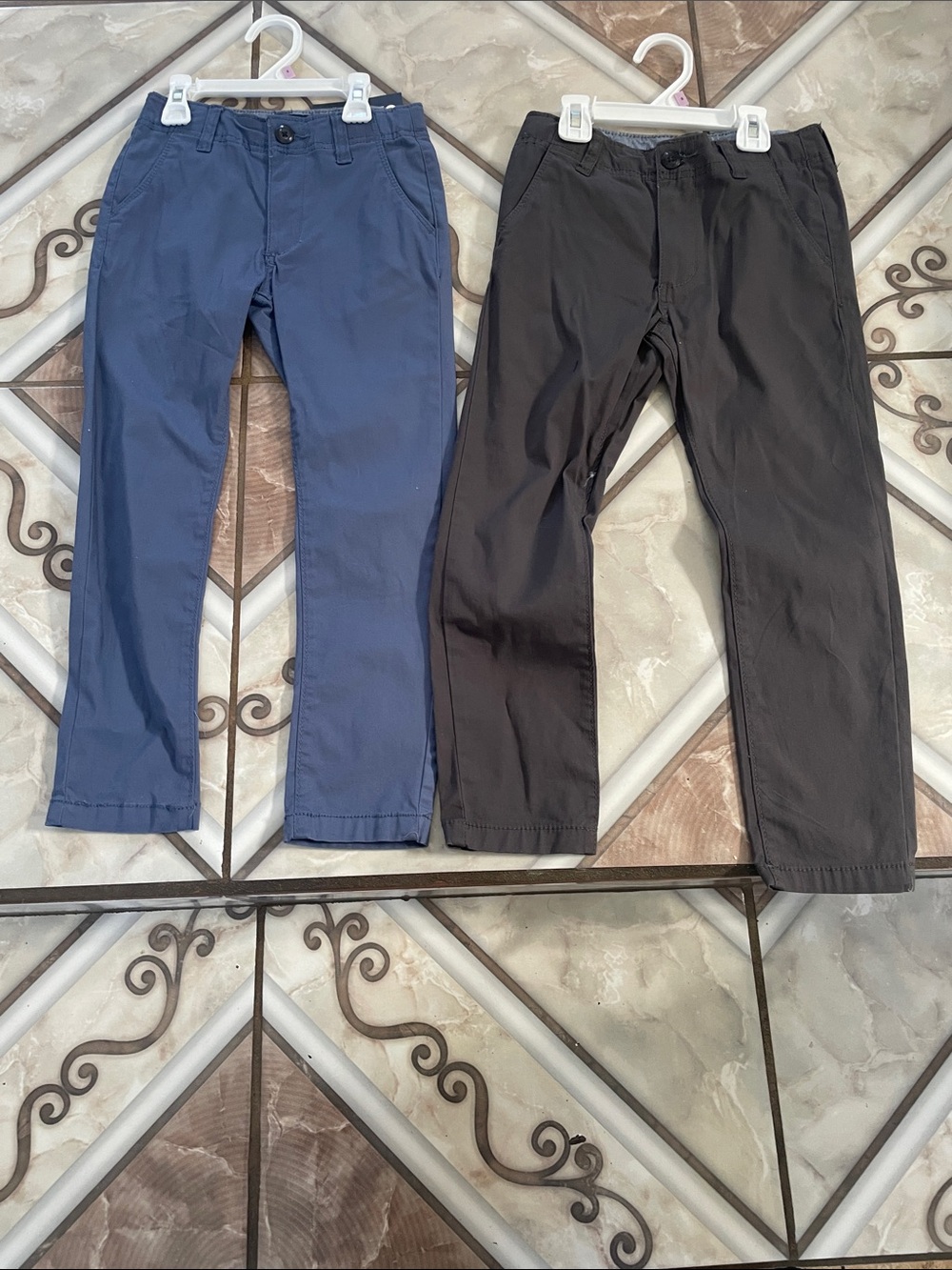 OshKosh B'gosh Boys Blue and Black Pull-On Chino Pants - 2 Pack
